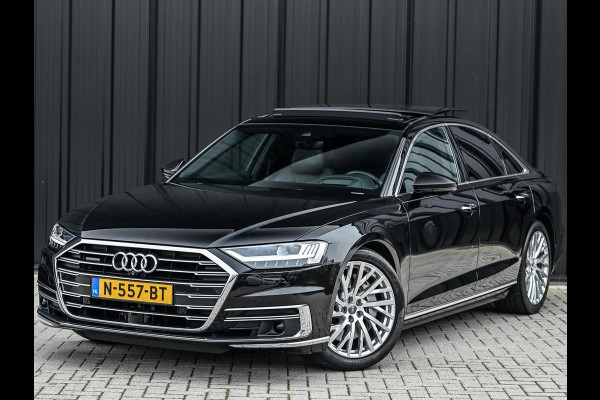 Audi A8 55 TFSI quattro Pro Line Plus 55 TFSI QUATTRO PRO LINE PLUS | LUCHTVERING | STANDKACHEL | VIRTUAL COCKPIT | LUCHTVERING | ADAPTIVE CRUISE | STOELVERWARMING EN -VENTILATIE | MASSAGE | 360 CAMERA | PANORAMADAK | LED | STUURVERWARMING | HEAD-UP | AMBIANCE INTERIEUR | SOFT-CLOSE |