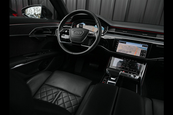 Audi A8 55 TFSI quattro Pro Line Plus 55 TFSI QUATTRO PRO LINE PLUS | LUCHTVERING | STANDKACHEL | VIRTUAL COCKPIT | LUCHTVERING | ADAPTIVE CRUISE | STOELVERWARMING EN -VENTILATIE | MASSAGE | 360 CAMERA | PANORAMADAK | LED | STUURVERWARMING | HEAD-UP | AMBIANCE INTERIEUR | SOFT-CLOSE |