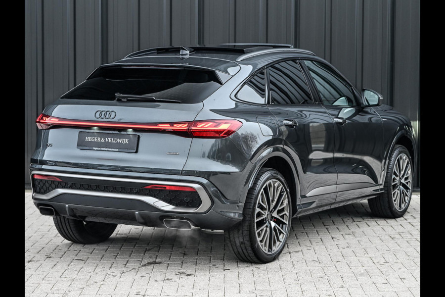 Audi Q5 Sportback 2.0 TFSI e-hybrid quattro S edition 367pk | S-stoelen | Panoramadak | Elektr. trekhaak | Oled verlichting | Adaptive cruise control | Tech Plus | 360 Camera | Memory | Ambiance interieur