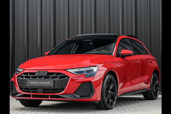 Audi A3 Sportback 45 TFSI e S edition Competition | Panoramadak | 5 jr garantie | Ambiance interieur | Active Cruise | Sonos Sound | S-Seats + Memory | Head-Up | Camera | Stoelverwarming | Keyless