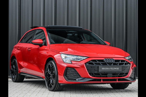 Audi A3 Sportback 45 TFSI e S edition Competition | Panoramadak | 5 jr garantie | Ambiance interieur | Active Cruise | Sonos Sound | S-Seats + Memory | Head-Up | Camera | Stoelverwarming | Keyless