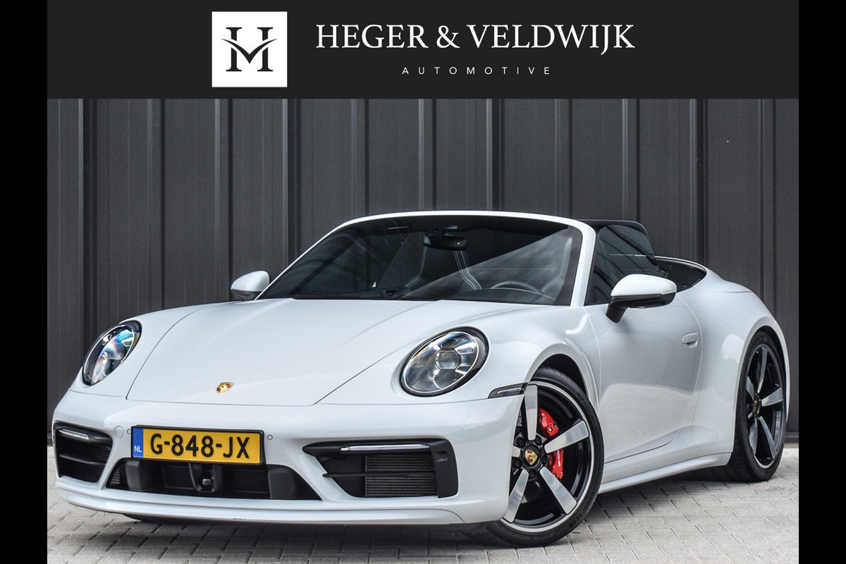 Porsche 911 Cabrio 3.0 Carrera 4 S NL-Auto 451pk | Sport design pack | Achteras besturing | Lift systeem | Sport chrono | 18-wegs memory seats | Burmester sound | Adaptive cruise | Carbon pack | Matrix led | 360 camera | Nw prijs 236.000