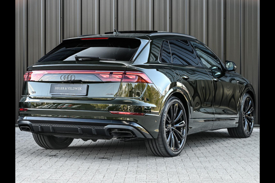 Audi Q8 60 TFSI e quattro Pro Line S Competition | B&O advanced | Audi exclusive | 5 jaar garantie | Panoramadak | massage stoelen | 4 wiel besturing | Alcantara hemel | Soft-close | Elektr. Trekhaak | Achteras besturing | Oled achterlichten