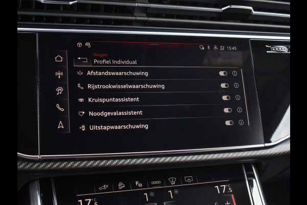 Audi Q8 60 TFSI e quattro Pro Line S Competition | B&O advanced | Audi exclusive | 5 jaar garantie | Panoramadak | massage stoelen | 4 wiel besturing | Alcantara hemel | Soft-close | Elektr. Trekhaak | Achteras besturing | Oled achterlichten