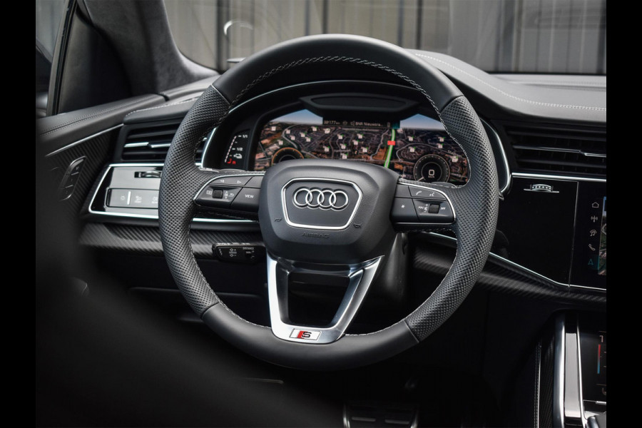 Audi Q8 60 TFSI e quattro Pro Line S Competition | B&O advanced | Audi exclusive | 5 jaar garantie | Panoramadak | massage stoelen | 4 wiel besturing | Alcantara hemel | Soft-close | Elektr. Trekhaak | Achteras besturing | Oled achterlichten