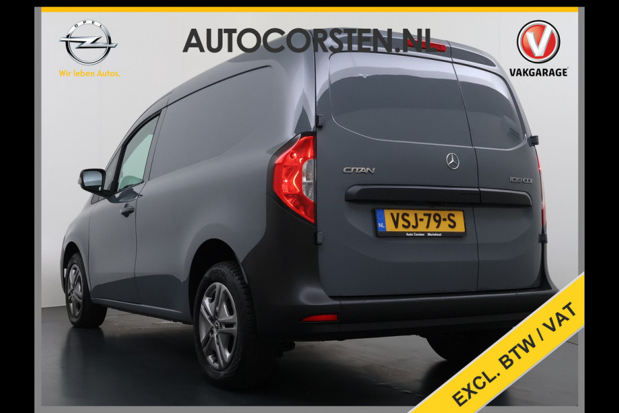 Mercedes-Benz Citan 108 CDI L1 Pro Airco Cruise Control Camera Apps Bluetooth DAB Euro 6 Schuifdeur Rubberenvloer Wandbetimmering Licht-/regensensor Dealeronderhouden 1e Eigenaar Origineel Nederlandse Auto