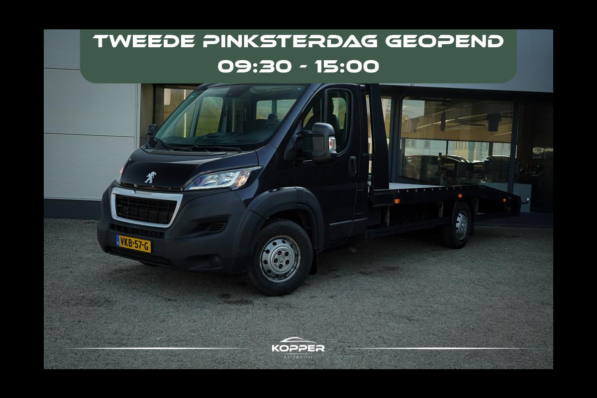 Peugeot Boxer 335 2.2 BlueHDi 165 L3H2 Pro / Oprijwagen / Autotransport / 1290 kg laadgewicht / Luchtvering / Lier / Jegger Alu Opbouw