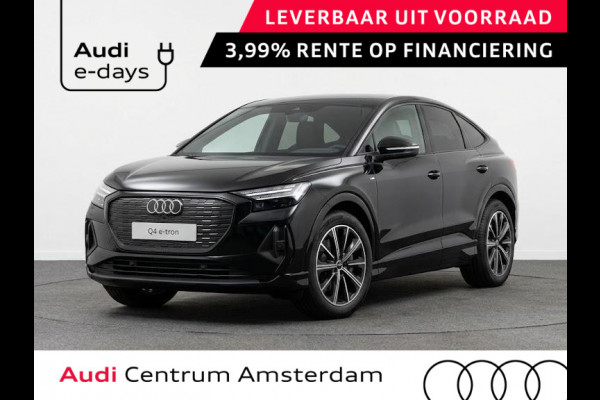 Audi Q4 Sportback e-tron 45 S edition Competition 82 kWh 286 pk | Assistentiepakket plus | Optiekpakket zwart plus | Ambient lichtpakket | Stoelverwarming voor |