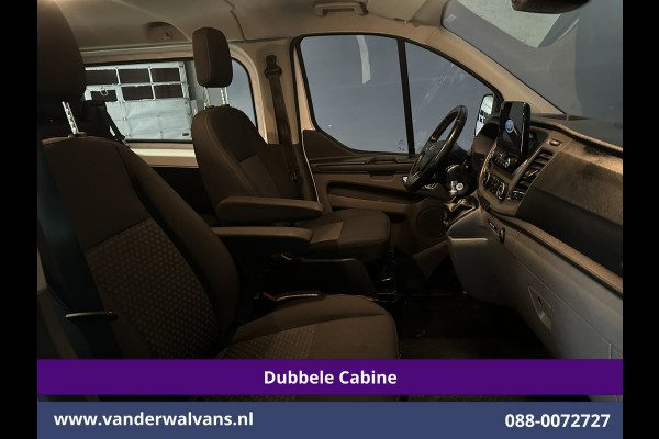 Ford Transit Custom 2.0 TDCI 131pk L2H1 Dubbele Cabine Euro6 Airco | 5-Zits | Camera | 2800kg Trekhaak | LED Cruisecontrol, Stoelverwarming, Verwarmde Voorruit, Parkeersensoren
