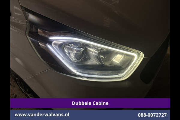 Ford Transit Custom 2.0 TDCI 131pk L2H1 Dubbele Cabine Euro6 Airco | 5-Zits | Camera | 2800kg Trekhaak | LED Cruisecontrol, Stoelverwarming, Verwarmde Voorruit, Parkeersensoren