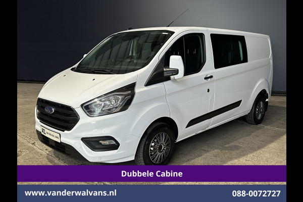 Ford Transit Custom 2.0 TDCI 131pk L2H1 Dubbele Cabine Euro6 Airco | 5-Zits | Camera | 2800kg Trekhaak | LED Cruisecontrol, Stoelverwarming, Verwarmde Voorruit, Parkeersensoren