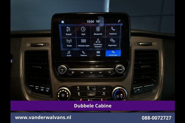 Ford Transit Custom 2.0 TDCI 131pk L2H1 Dubbele Cabine Euro6 Airco | 5-Zits | Camera | 2800kg Trekhaak | LED Cruisecontrol, Stoelverwarming, Verwarmde Voorruit, Parkeersensoren