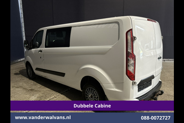 Ford Transit Custom 2.0 TDCI 131pk L2H1 Dubbele Cabine Euro6 Airco | 5-Zits | Camera | 2800kg Trekhaak | LED Cruisecontrol, Stoelverwarming, Verwarmde Voorruit, Parkeersensoren