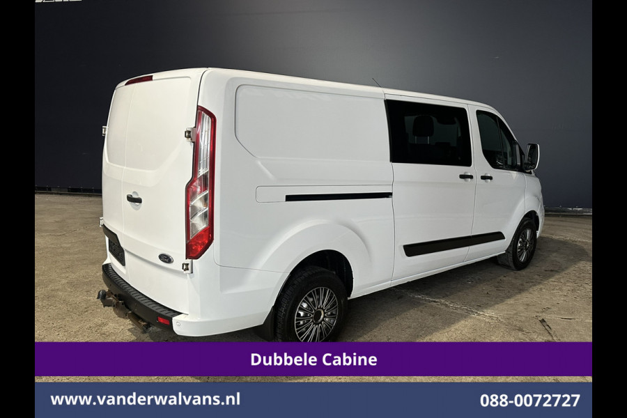 Ford Transit Custom 2.0 TDCI 131pk L2H1 Dubbele Cabine Euro6 Airco | 5-Zits | Camera | 2800kg Trekhaak | LED Cruisecontrol, Stoelverwarming, Verwarmde Voorruit, Parkeersensoren