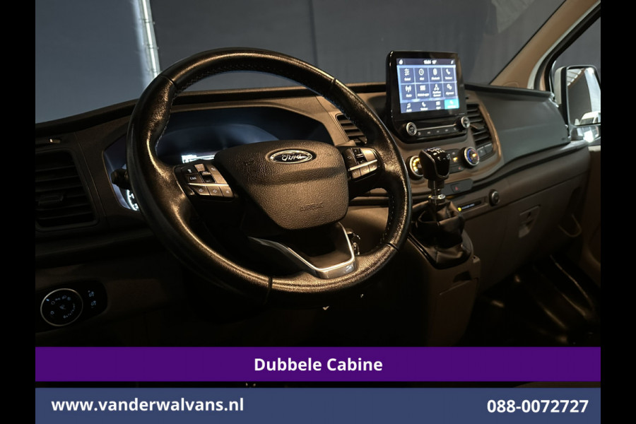 Ford Transit Custom 2.0 TDCI 131pk L2H1 Dubbele Cabine Euro6 Airco | 5-Zits | Camera | 2800kg Trekhaak | LED Cruisecontrol, Stoelverwarming, Verwarmde Voorruit, Parkeersensoren
