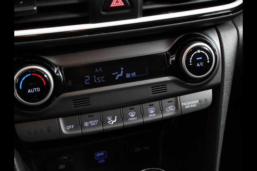 Hyundai Kona 1.6 GDI HEV Comfort Smart Automaat Climate control Cruise control Stoelverwarming Stuurverwarming Camera Parkeersensoren Lichtmetalen velgen Apple Carplay/ Android Auto