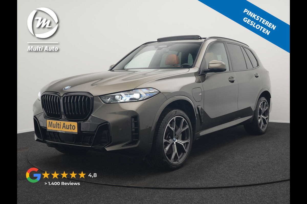 BMW X5 xDrive50e M Sport PHEV 490pk | SOH 96,3 Dealer O.H. | Panodak | Luchtvering | Laser LED | Adaptive Cruise | Harman & Kardon | Comfortstoelen Memory & Stoelventilatie | Head Up | 360 Camera | Apple Carplay | Plug In Hybrid