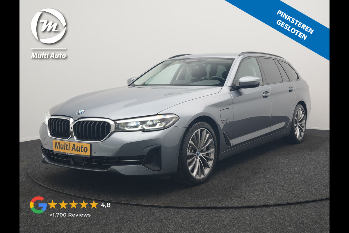 BMW 5 Serie Touring 530e Business Edition Plus PHEV 293pk Dealer O.H. | Trekhaak Af Fabriek | Adaptive Cruise | 360 Camera | Lederen Comfortzetels Verwarmd | Blis | Apple Carplay | Hifi Audio | 19"L.M | Plug In Hybrid |