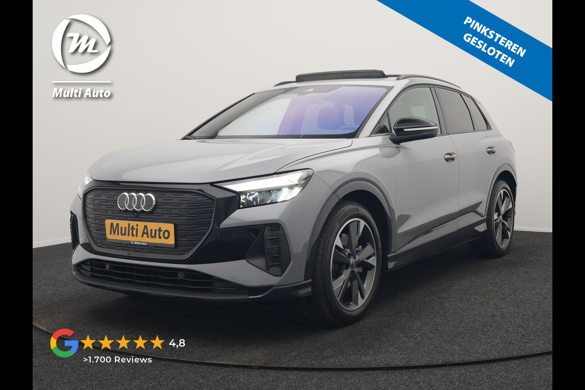 Audi Q4 e-tron 45 Quattro Edition 82 kWh 265pk Dealer O.H. | Panodak | Sonos Audio | Sfeerverlichting | Lederen Sportstoelen Verwarmd | Apple Carplay | Navigatie | DAB | 20"L.M |