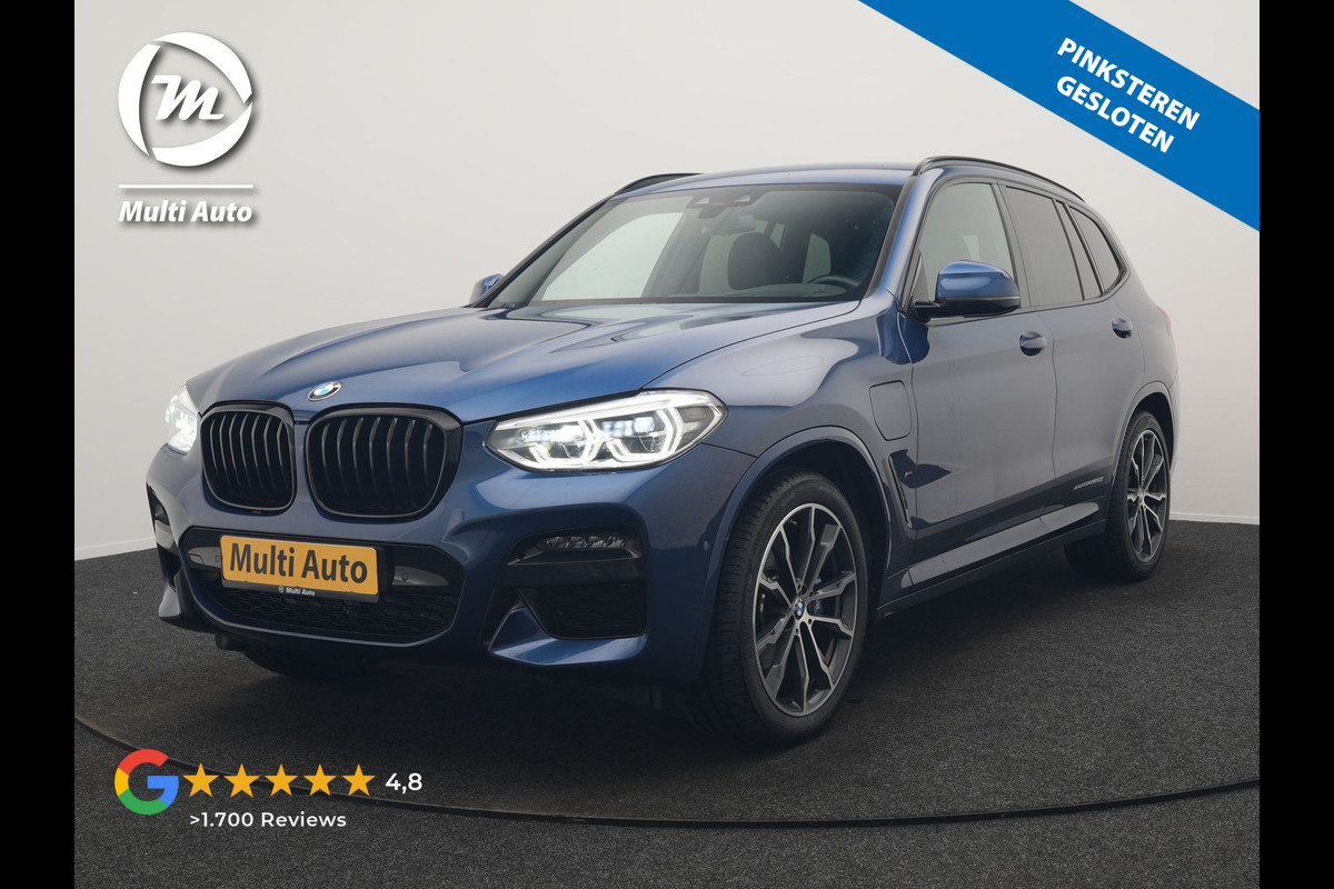 BMW X3 xDrive30e M Sport PHEV 293pk Dealer O.H. | Trekhaak Af Fabriek | Head Up | Camera | Sportstoelen Verwarmd | Harman & Kardon | Keyless | Blis | Apple Carplay | Sfeerverlichting | Cruise Control | 20''L.M. | Navigatie | DAB | Plug In Hybrid |