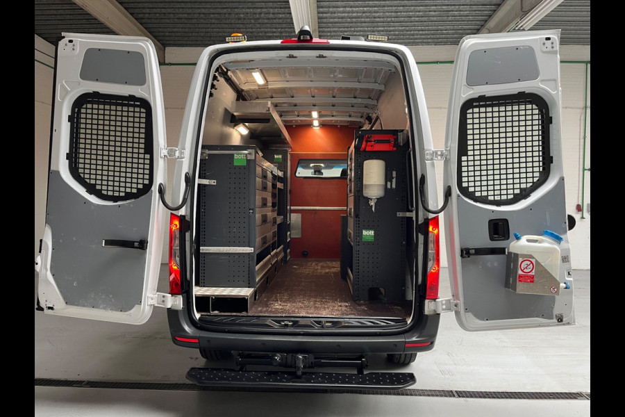 Mercedes-Benz Sprinter Automaat Servicewagen 314 2.2 CDI 140PK L2H2 euro6 BOTT, Victron V230, Standkachel Trekhaak RIJKLAARPRIJS