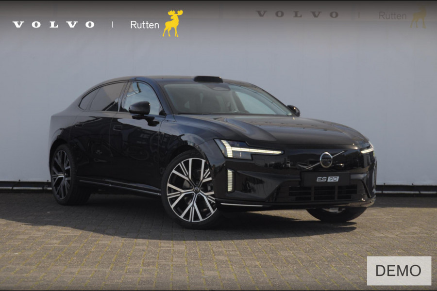 Volvo ES90 333PK Automaat Single Ext. Range Ultra Bowers & Wilkins/ Luchtvering (Heico verlaagd)/ Stoelventilatie/ Pilot assist/ Head-up display/ Gelaagd glas/ Stoelverwarming/ Massage/