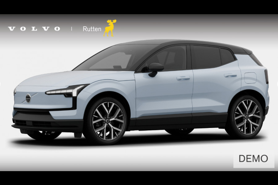 Volvo EX30 Single Motor Extended Range Plus Europa 69 kWh / Elektrische stoelen / Adaptieve cruise control / BLIS / Parkeersensoren met camera / Elektrische achterklep / 20" velgen / Google infotainment / Keyless entry