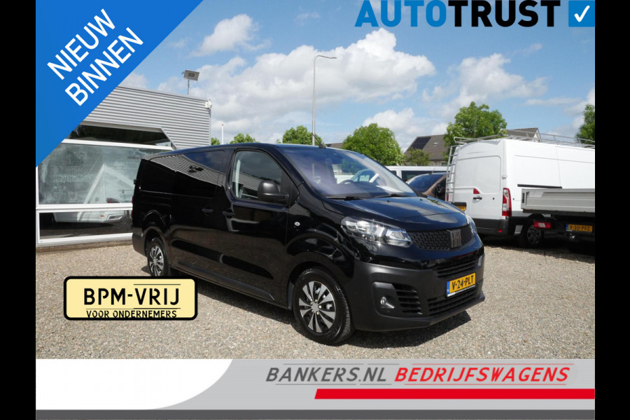 Fiat Scudo 2.0 MultiJet 140PK, L3, Dubbel Cabine, Airco, Marge auto, 2 x Schuifdeur