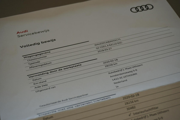 Audi Q2 1.4 TFSI CoD Sport Pro Line 150PK + NAVI / STOELVERWARMING / SENSOREN