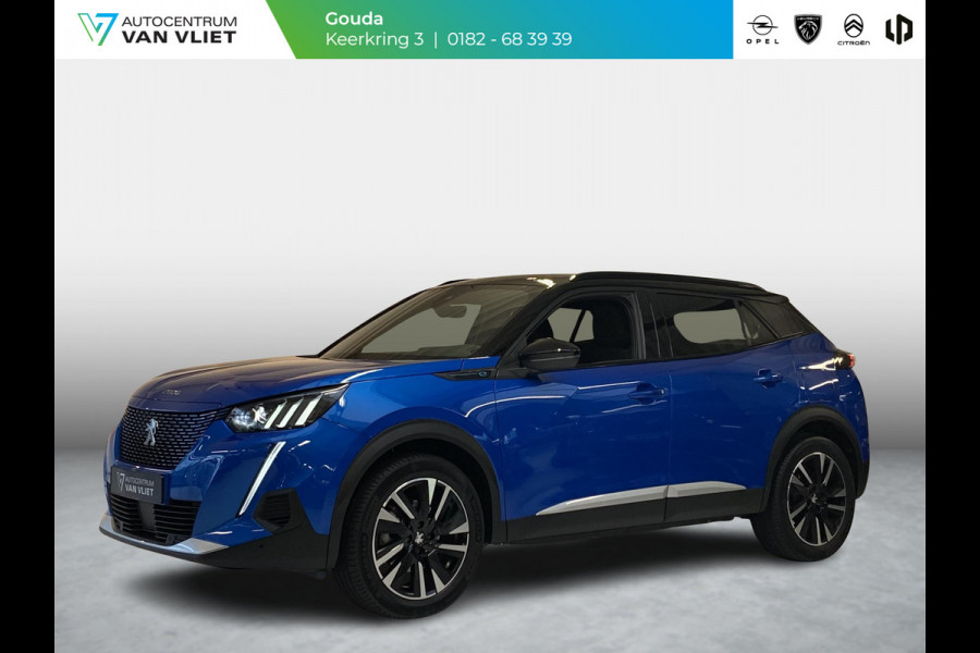 Peugeot e-2008 EV GT 50kWh 136pk 3-FASE SOH 99,8% | Alcantara | Navigatie | Elektrisch bedienbare bestuurdersstoel | Stoelverwarming | Warmtepomp | Achteruitrijcamera