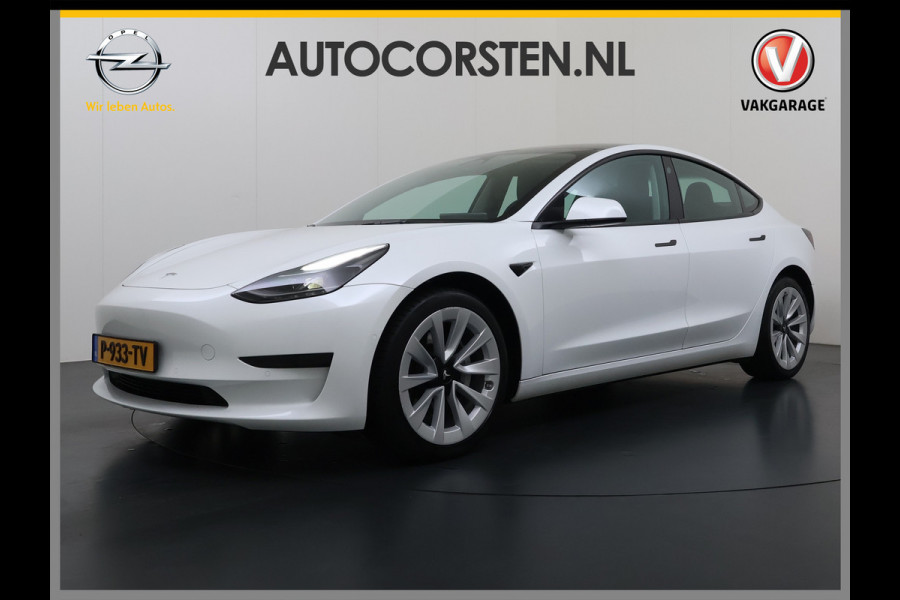 Tesla Model 3 Standard RWD Plus LFP Accu SOH 90,5% Warmtepomp Lmv 19" Elek.Achterklep Leder Panoramadak Navi Ecc Camera's Navi Ecc Pdc Traffic Aware Cruise + Aut.Sturen Lmv Led Elek.Stoelen+Memory+Verwarmd Dealeronderhouden Origineel Nederlandse Auto Garantie op Accu en Motor tot 21-6-2030/160.000km