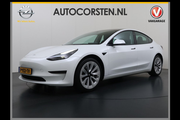 Tesla Model 3 Standard RWD Plus LFP Accu SOH 90,5% Warmtepomp Lmv 19" Elek.Achterklep Leder Panoramadak Navi Ecc Camera's Navi Ecc Pdc Traffic Aware Cruise + Aut.Sturen Lmv Led Elek.Stoelen+Memory+Verwarmd Dealeronderhouden Origineel Nederlandse Auto Garantie op Accu en Motor tot 21-6-2030/160.000km