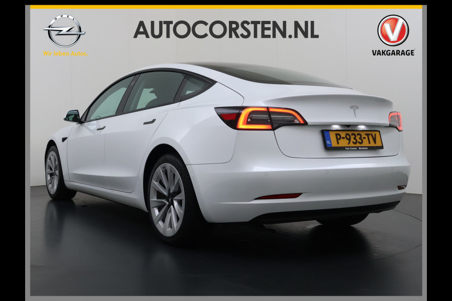 Tesla Model 3 Standard RWD Plus LFP Accu SOH 90,5% Warmtepomp Lmv 19" Elek.Achterklep Leder Panoramadak Navi Ecc Camera's Navi Ecc Pdc Traffic Aware Cruise + Aut.Sturen Lmv Led Elek.Stoelen+Memory+Verwarmd Dealeronderhouden Origineel Nederlandse Auto Garantie op Accu en Motor tot 21-6-2030/160.000km