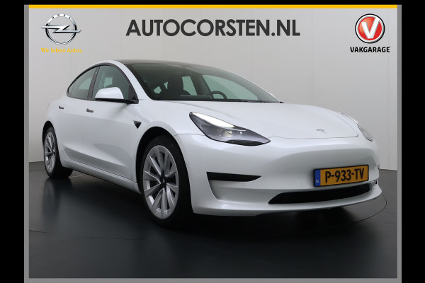 Tesla Model 3 Standard RWD Plus LFP Accu SOH 90,5% Warmtepomp Lmv 19" Elek.Achterklep Leder Panoramadak Navi Ecc Camera's Navi Ecc Pdc Traffic Aware Cruise + Aut.Sturen Lmv Led Elek.Stoelen+Memory+Verwarmd Dealeronderhouden Origineel Nederlandse Auto Garantie op Accu en Motor tot 21-6-2030/160.000km