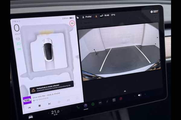 Tesla Model 3 Standard RWD Plus LFP Accu SOH 90,5% Warmtepomp Lmv 19" Elek.Achterklep Leder Panoramadak Navi Ecc Camera's Navi Ecc Pdc Traffic Aware Cruise + Aut.Sturen Lmv Led Elek.Stoelen+Memory+Verwarmd Dealeronderhouden Origineel Nederlandse Auto Garantie op Accu en Motor tot 21-6-2030/160.000km