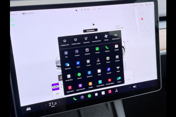 Tesla Model 3 Standard RWD Plus LFP Accu SOH 90,5% Warmtepomp Lmv 19" Elek.Achterklep Leder Panoramadak Navi Ecc Camera's Navi Ecc Pdc Traffic Aware Cruise + Aut.Sturen Lmv Led Elek.Stoelen+Memory+Verwarmd Dealeronderhouden Origineel Nederlandse Auto Garantie op Accu en Motor tot 21-6-2030/160.000km