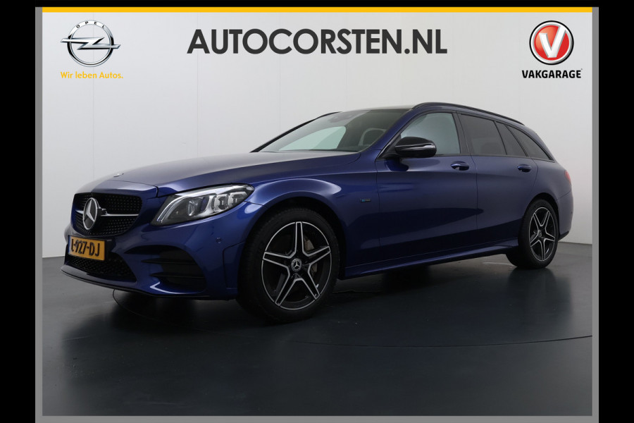 Mercedes-Benz C-Klasse Estate 300 EQ Hybrid Business Sol. AMG Night Ltd Panoramadak Trekhaak Navi 360°Camera Stoelverwarming Apple Carplay Android Auto Matrix Led Lmv Privacy Glas Elek. Privacy Glas Bluetooth Elek.Achterklep Led 1.800KG Trekgewicht 1e Eigenaar Dealeronderhouden Origineel Nederlandse Auto