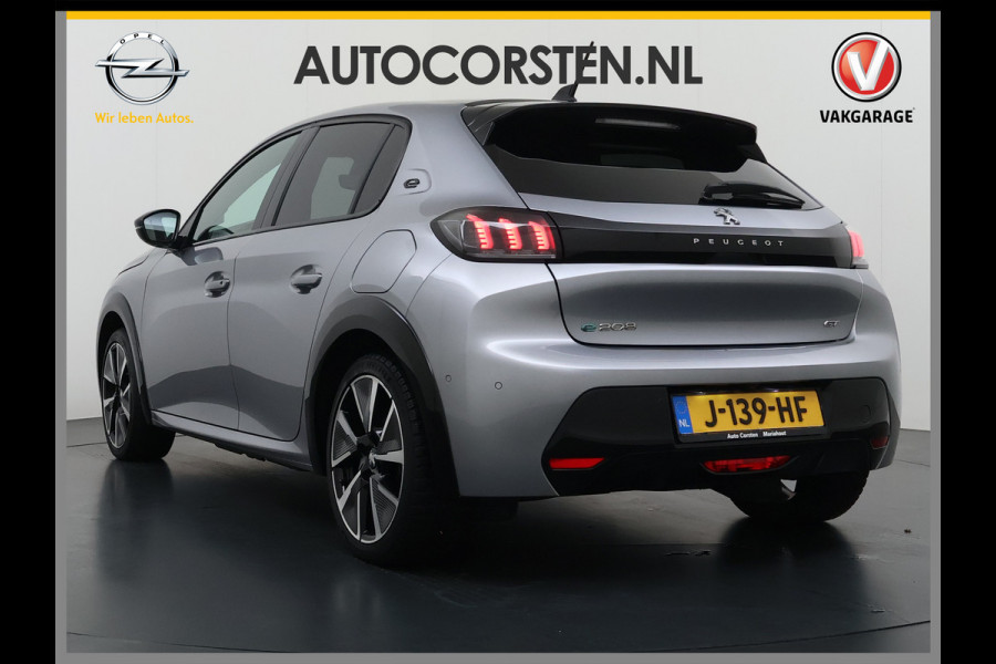 Peugeot e-208 EV GT 350 50 kWh SOH 89% Adap.Cruise 3D-Navi Stoelverwarming 360°Camera Apple Carplay Android Auto Ecc Pdc Privacy Glas Led Isofix DAB Lane Assist Keyless DAB+ 1e Eigenaar Dealeronderhouden Origineel Nederlandse Auto