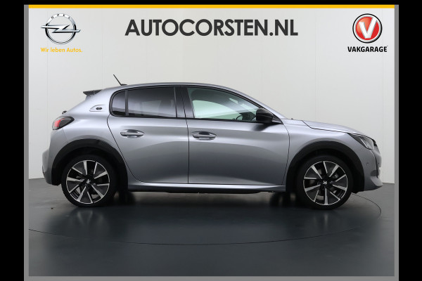 Peugeot e-208 EV GT 350 50 kWh SOH 89% Adap.Cruise 3D-Navi Stoelverwarming 360°Camera Apple Carplay Android Auto Ecc Pdc Privacy Glas Led Isofix DAB Lane Assist Keyless DAB+ 1e Eigenaar Dealeronderhouden Origineel Nederlandse Auto