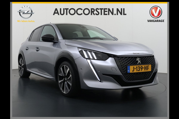 Peugeot e-208 EV GT 350 50 kWh SOH 89% Adap.Cruise 3D-Navi Stoelverwarming 360°Camera Apple Carplay Android Auto Ecc Pdc Privacy Glas Led Isofix DAB Lane Assist Keyless DAB+ 1e Eigenaar Dealeronderhouden Origineel Nederlandse Auto