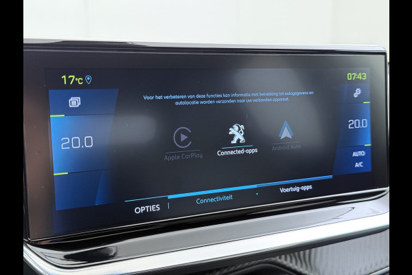 Peugeot e-208 EV GT 350 50 kWh SOH 89% Adap.Cruise 3D-Navi Stoelverwarming 360°Camera Apple Carplay Android Auto Ecc Pdc Privacy Glas Led Isofix DAB Lane Assist Keyless DAB+ 1e Eigenaar Dealeronderhouden Origineel Nederlandse Auto