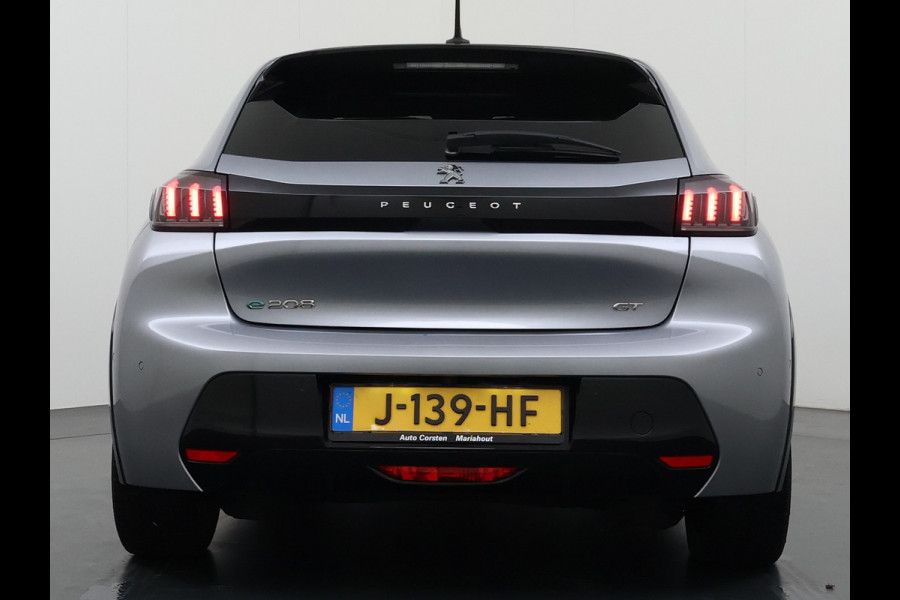 Peugeot e-208 EV GT 350 50 kWh SOH 89% Adap.Cruise 3D-Navi Stoelverwarming 360°Camera Apple Carplay Android Auto Ecc Pdc Privacy Glas Led Isofix DAB Lane Assist Keyless DAB+ 1e Eigenaar Dealeronderhouden Origineel Nederlandse Auto