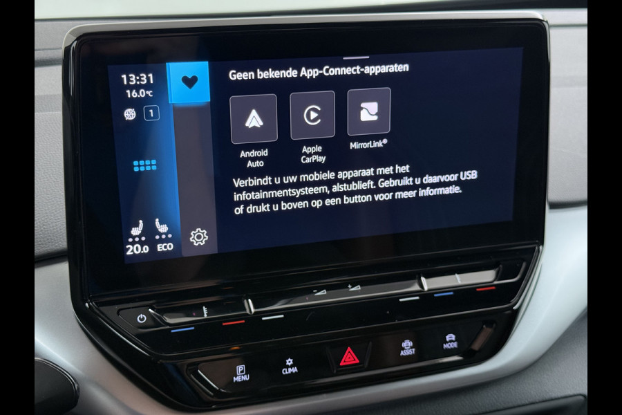 Volkswagen ID.4 1st 82kWh SOH 89,4% Trekhaak Warmtepomp Navi Ecc Camera Stoel+Stuurverwarming Apple Carplay Android Auto Pdc Lmv 20" Privacy Glas Led Isofix Voorruitverwarming DAB Rijstrooksensor 1.000KG Trekgewicht 1e Eigenaar Dealeronderhouden Origineel Nederlandse Auto