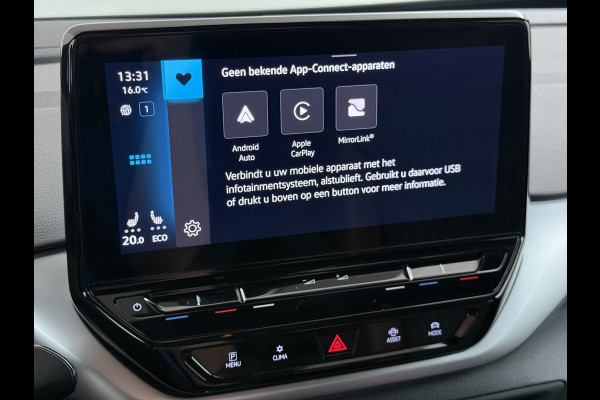 Volkswagen ID.4 1st 82kWh SOH 89,4% Trekhaak Warmtepomp Navi Ecc Camera Stoel+Stuurverwarming Apple Carplay Android Auto Pdc Lmv 20" Privacy Glas Led Isofix Voorruitverwarming DAB Rijstrooksensor 1.000KG Trekgewicht 1e Eigenaar Dealeronderhouden Origineel Nederlandse Auto