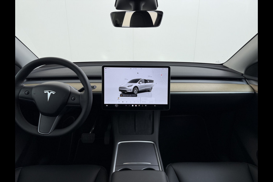 Tesla Model Y RWD 300PK LFP Accu SOH 92,5% Trekhaak Warmtepomp Leder Navi Ecc Adap.Cruise Panoramadak Camera's Stuur+Stoelverwarming Led Traffic-Aware Cruise Control Toybox Elek.Achterklep 1.600KG Trekgewicht 1e Eigenaar Origineel Nederlandse Auto