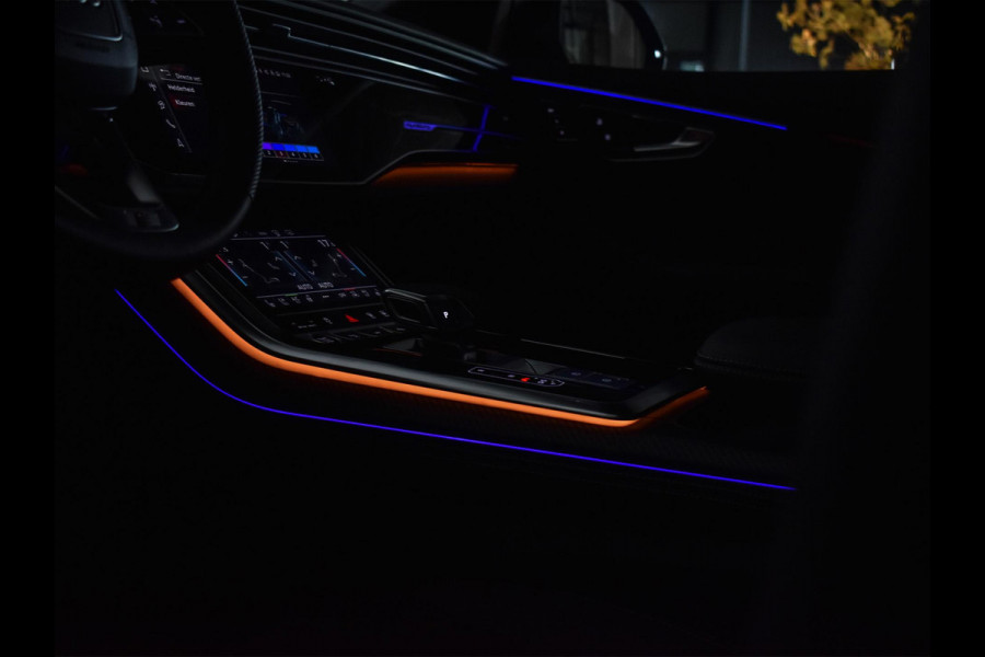 Audi Q8 60 TFSI e quattro Pro Line S Competition | S- Seats | Achterasbesturing | B&O advanced | Soft close | Trekhaak | Ambiance plus pakket | Memory seats | Carobn inleg