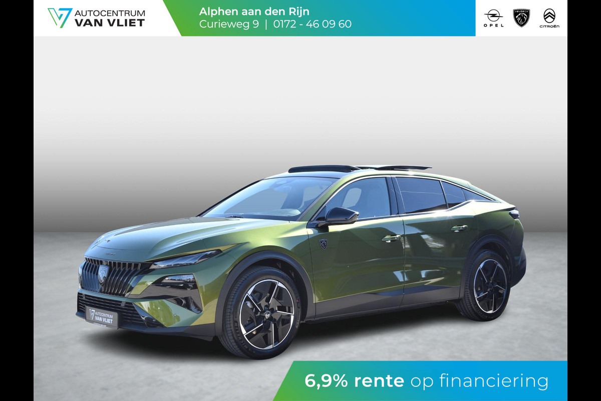 Peugeot e-408 GT Exclusive 58 kWh | PANORAMADAK | ELEKTRISCHE ACHTERKLEP | AGR STOEL | 19" L.M.V. | NIEUWE TYPE!
