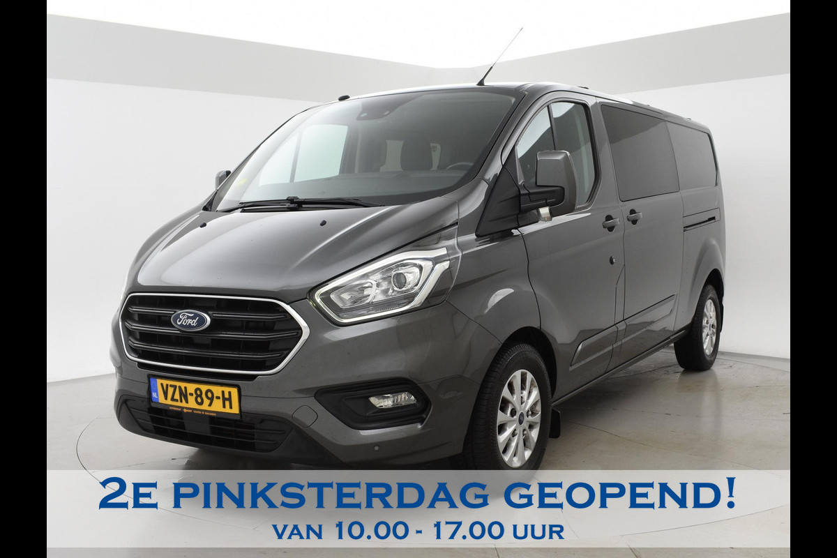 Ford Transit Custom 2.0 TDCI 130 PK AUT. L2H1 DUBBEL CABINE LIMITED | 2 SCHUIFDEUREN | TREKHAAK | CAMERA | STOELVERW. |