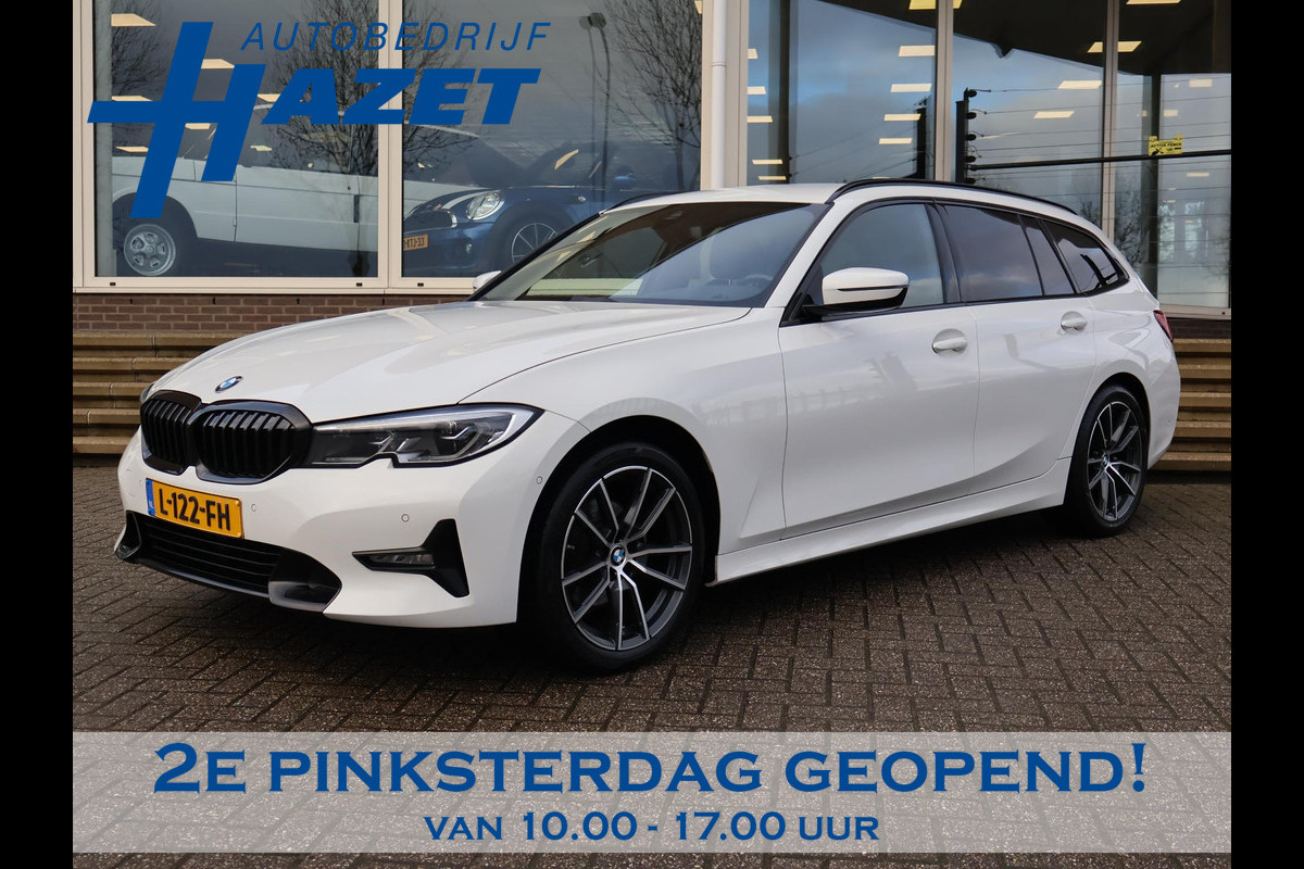 BMW 3 Serie Touring 320d HIGH EXECUTIVE SPORTLINE 190 PK AUT. *ALPINWEISS* + ELEK. TREKHAAK | LASER LED | 18 INCH | STOEL/STUURWIELVERW.
