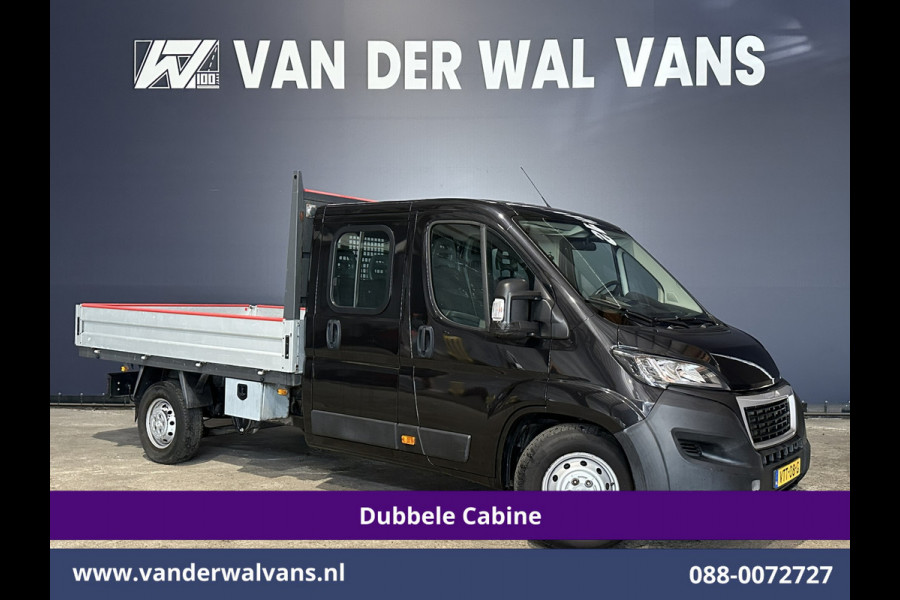 Peugeot Boxer 2.2 Blue HDi 140pk Pick-up 7 Persoons Dubbele cabine open laadbak Euro6 Airco | 7-Zits | 3000kg trekvermogen / 1253kg laadvermogen
